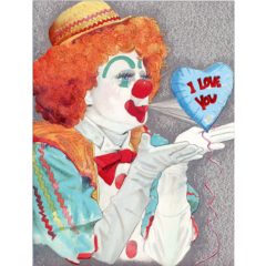 6014 Clown w. Balloon – I Love You